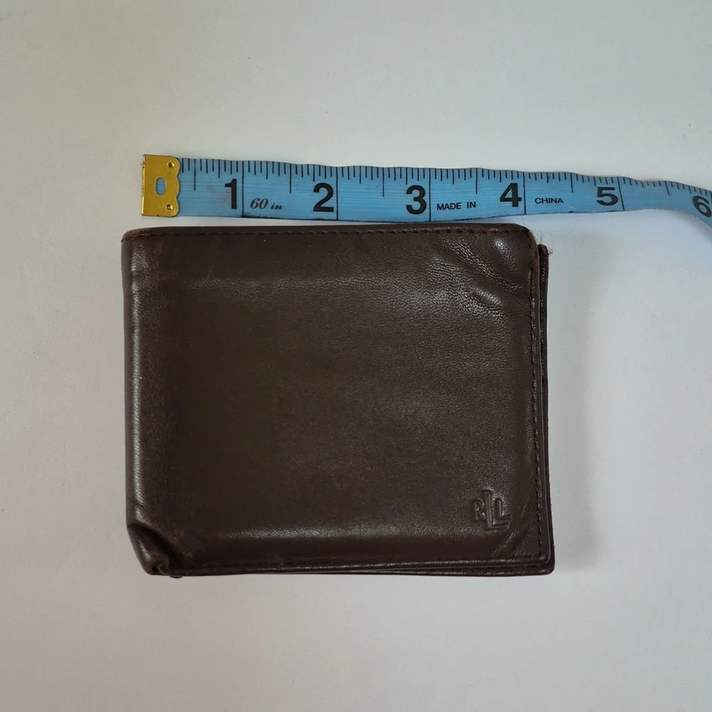 Brown Leather Ralph Lauren Men's Wallet